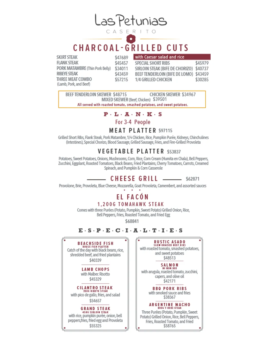 Menu — Page 3