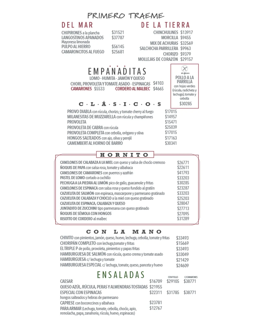 Menú — Página 2