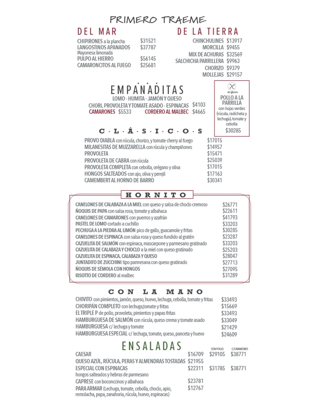 Menú — Página 2