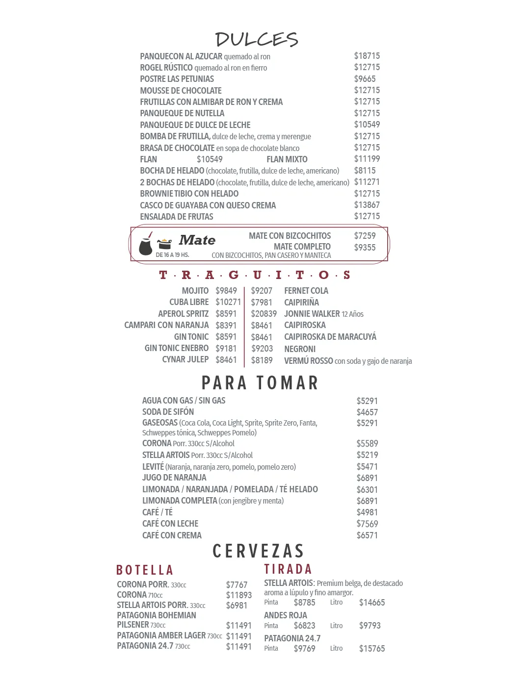 Menú — Página 5
